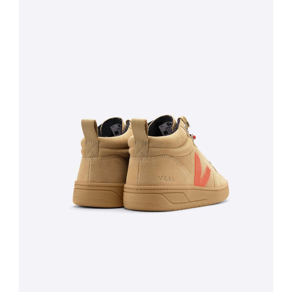 Women's Veja RORAIMA SUEDE High Tops Orange | ZA 362GSO